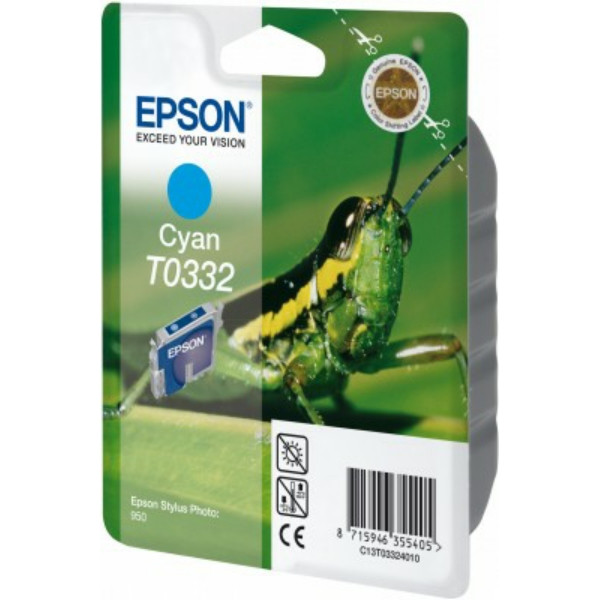 Original Tintenpatrone Epson 3324010/T0332 cyan