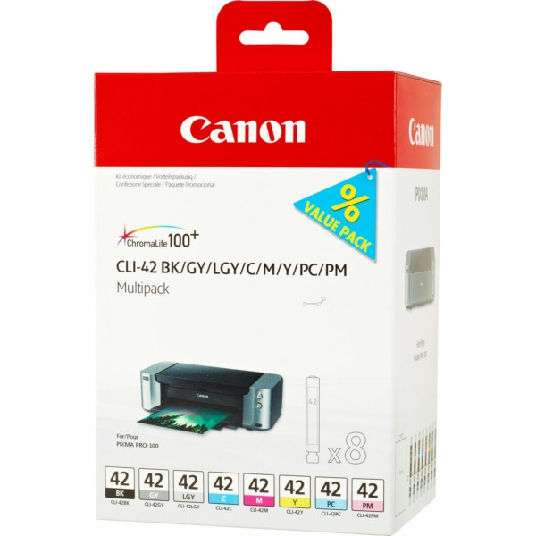 Original Tintenpatrone MultiPack Canon 6384B010/CLI-42 grau