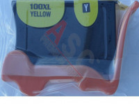 Alternativ-Tinte für Lexmark No. 100XLA / 14N1095E XL-Version gelb