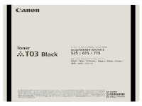 Original Toner Canon 2725C001/T03 schwarz