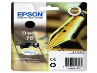 Original Tintenpatrone schwarz Epson C13T16214010/16 schwarz