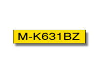 Original P-Touch Farbband Brother MK631 schwarz gelb