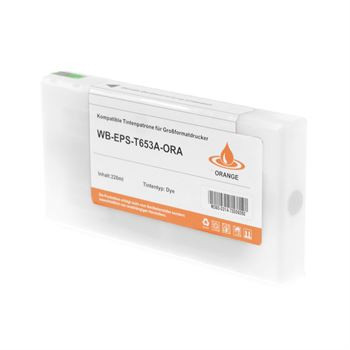 Ink cartridge (alternative) compatible with Epson C13T653A00 orange