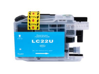 Ink cartridge (alternative) compatible with Brother LC22UC cyan