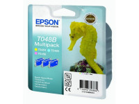 Original Ink cartridge multi pack Epson C13T048B4010/T048B photocyan photomagenta yellow
